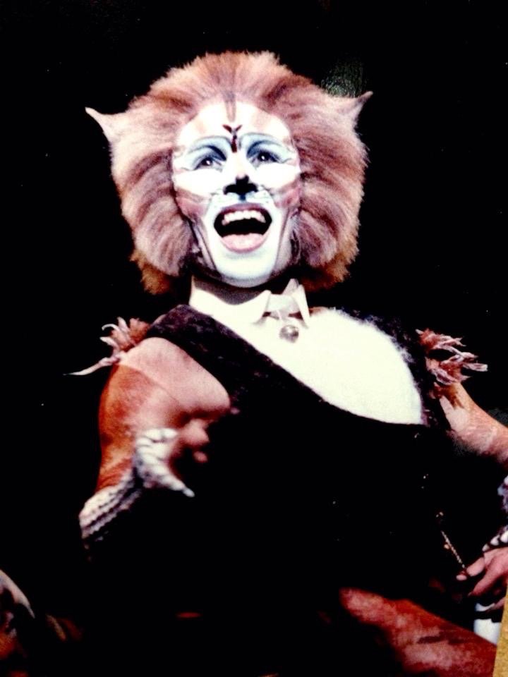 Adam Matalon on stage as Skimbleshanks in the London production of Cats